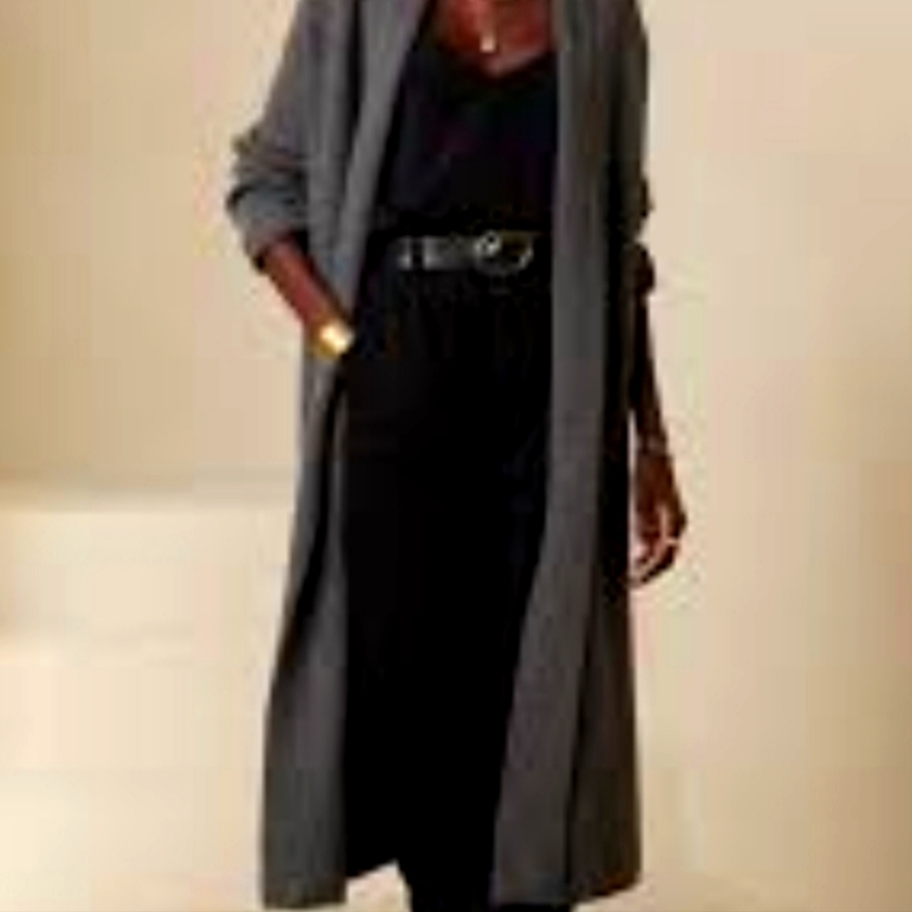Banana Republic long duster/cardigan.  Black size medium